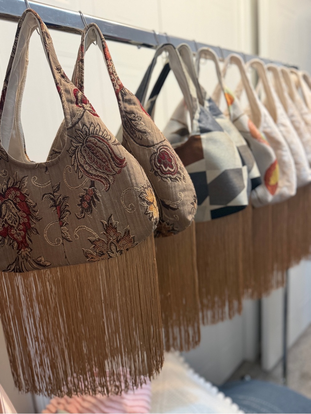 Second Verse Upcycled Vintage Tapestry Fringe Bag | One of a Kind